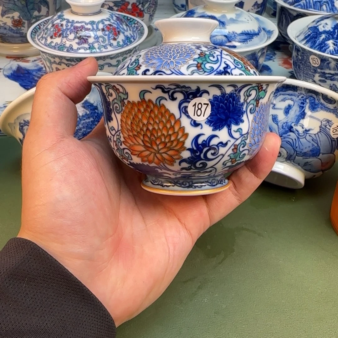 彦祖纯手工手绘茶具187