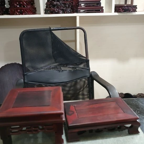 紫檀木类端景台红酸枝摆台2个