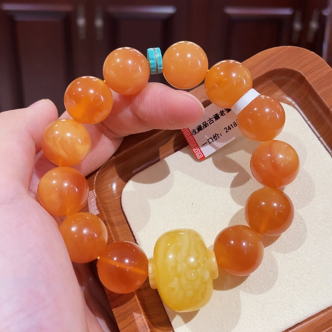 手链蜜蜡未镶嵌手串