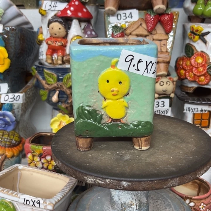 紫砂花盆粗陶材质多肉花盆