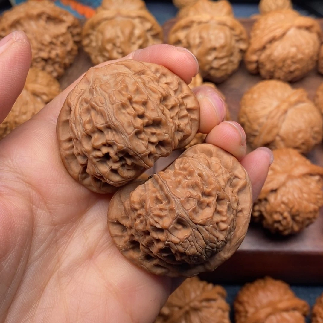 文玩核桃吊坠44全品精配桃心宫灯