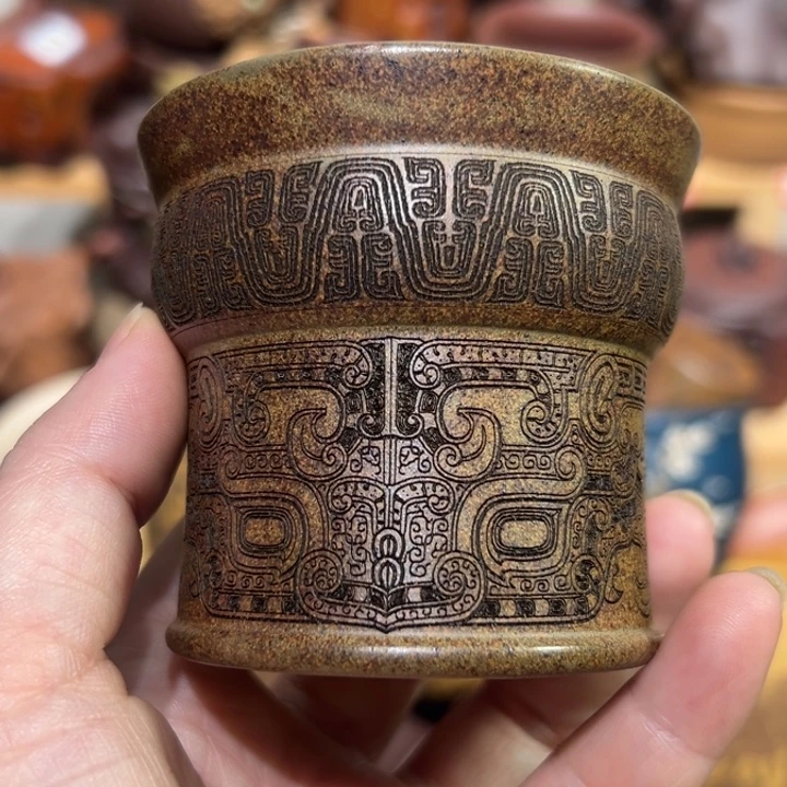 紫砂茶杯宜兴紫砂主人杯