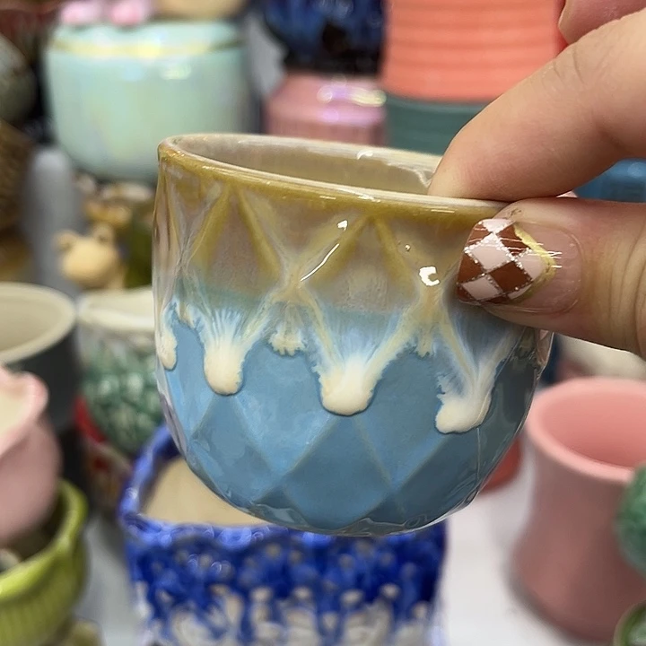 福利品！9.99包邮多肉陶瓷花盆