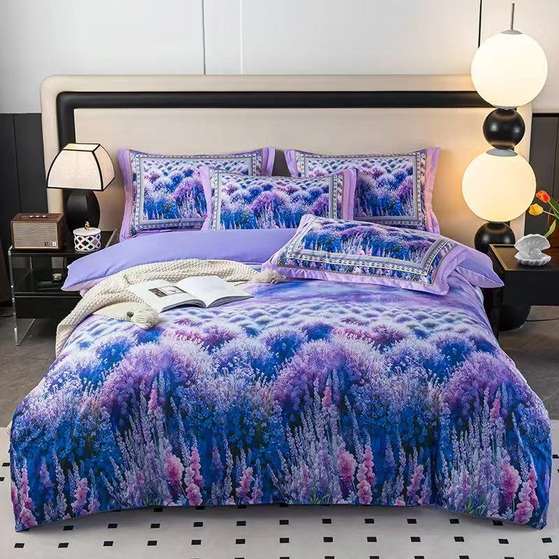 9D印花 薰衣草定制四件套 （最新款）  L