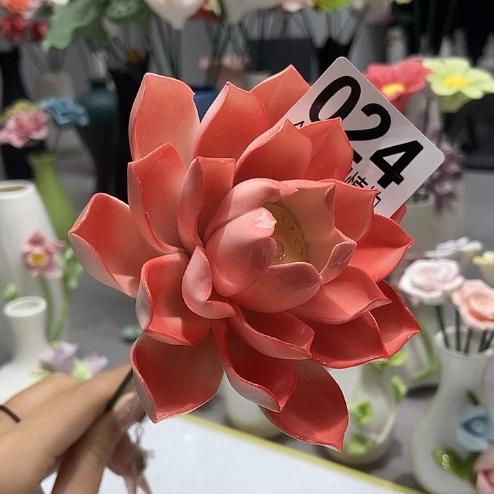 陶瓷纯手工捏花设计