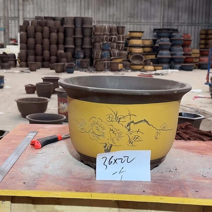 紫砂花盆手工制作13