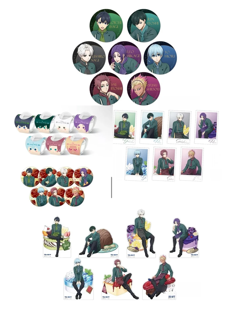 蓝锁 Anisugar 甜品联动 蛋糕师限定场贩吧唧 盲盒