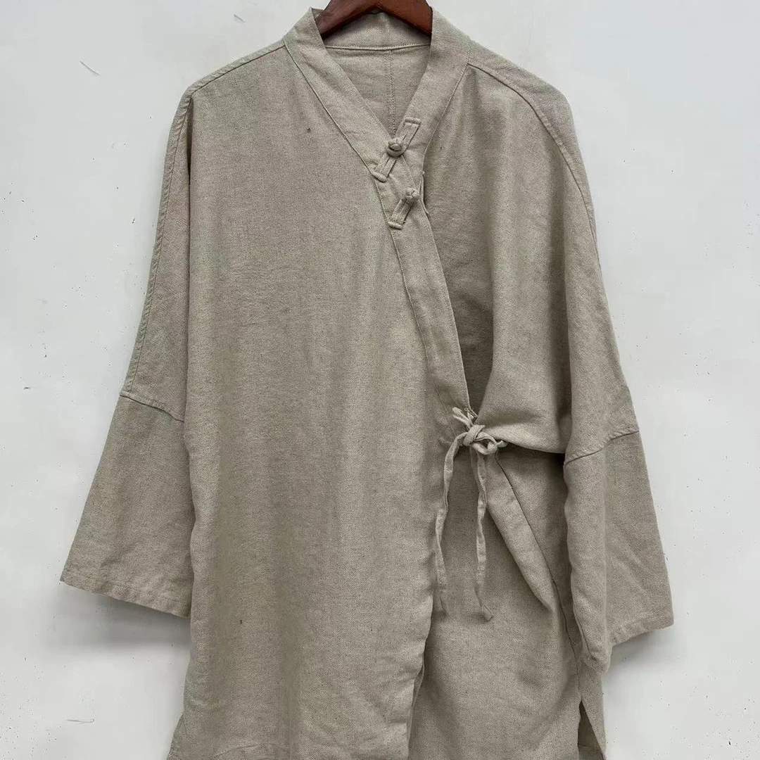 【蓉哥出品】棉麻盘扣外套E21