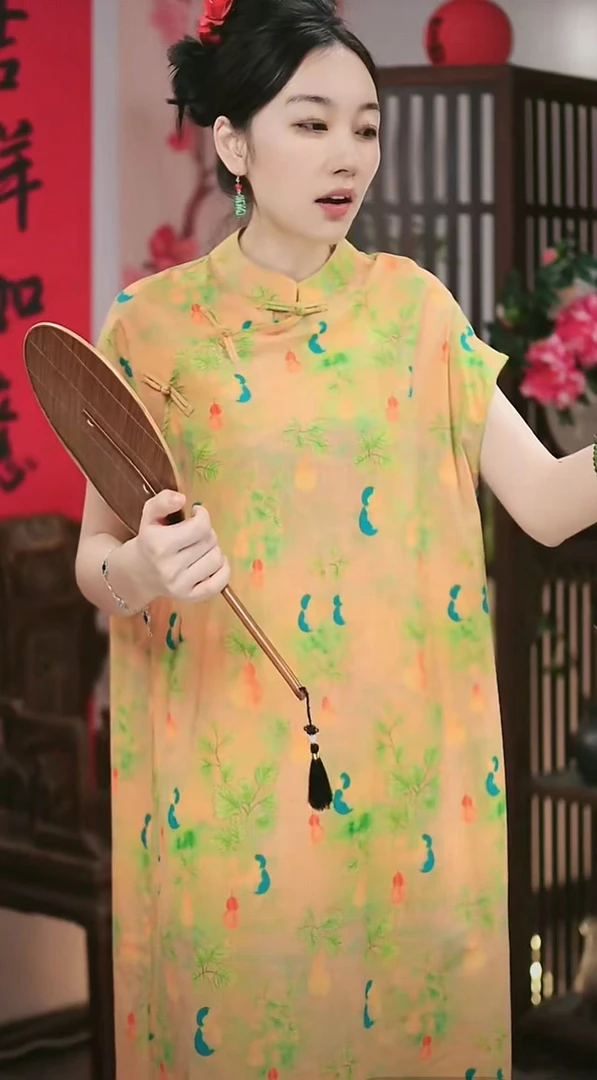 夏季国风旗袍裙。