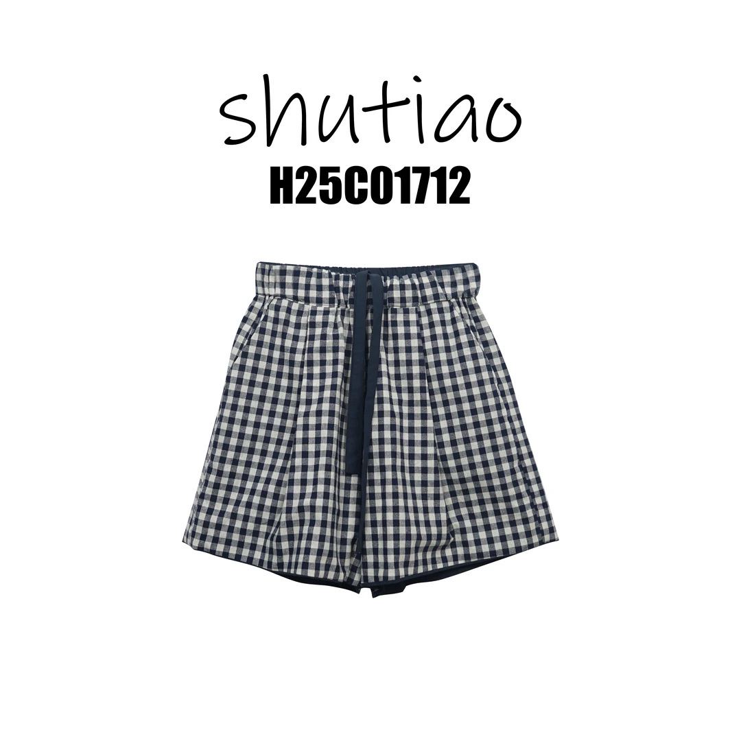 【SHUTIAO】2025夏季：新款小众设计款短裤H25C01712