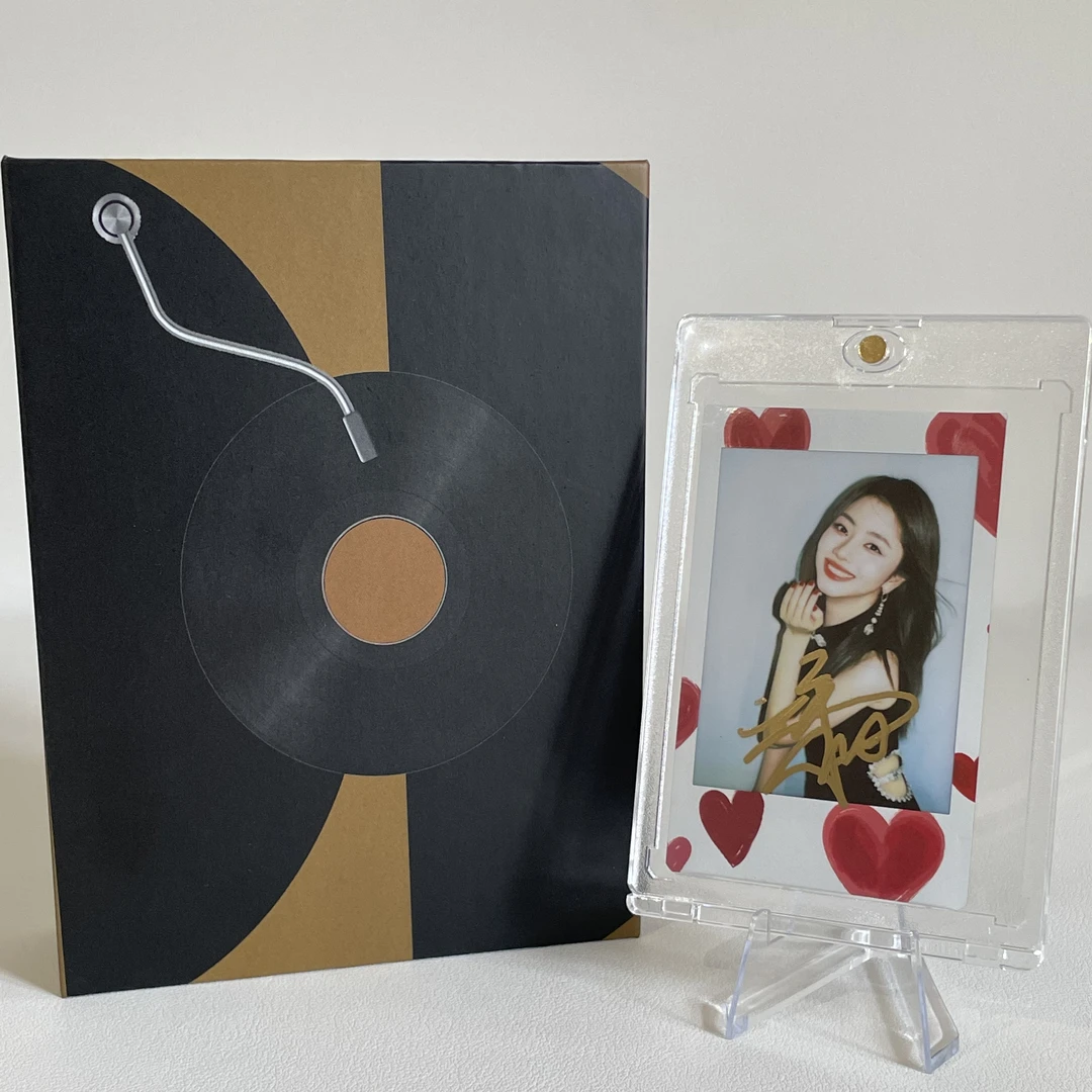 A4625【谭松韵】爱心 正品签名3寸拍立得照片