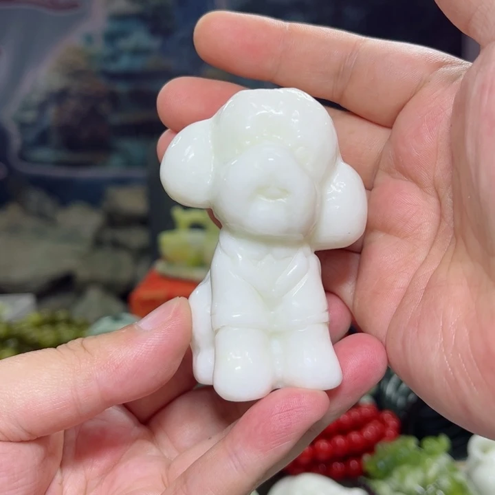 蛇纹石玉手把件未镶嵌手****柔