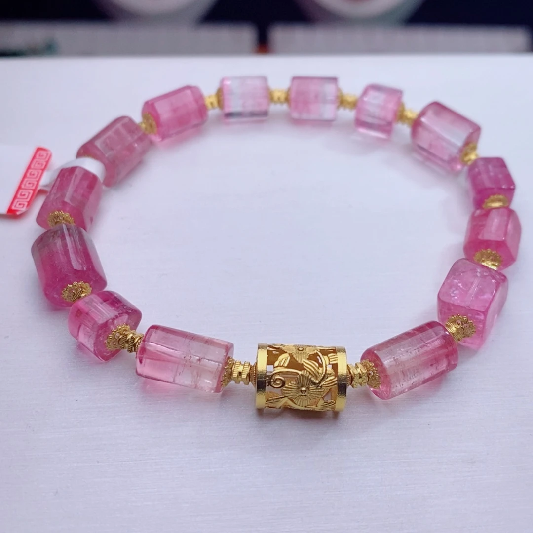 手链18K金镶嵌碧玺碧玺