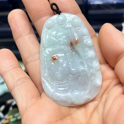 翡翠未镶嵌颈饰挂件