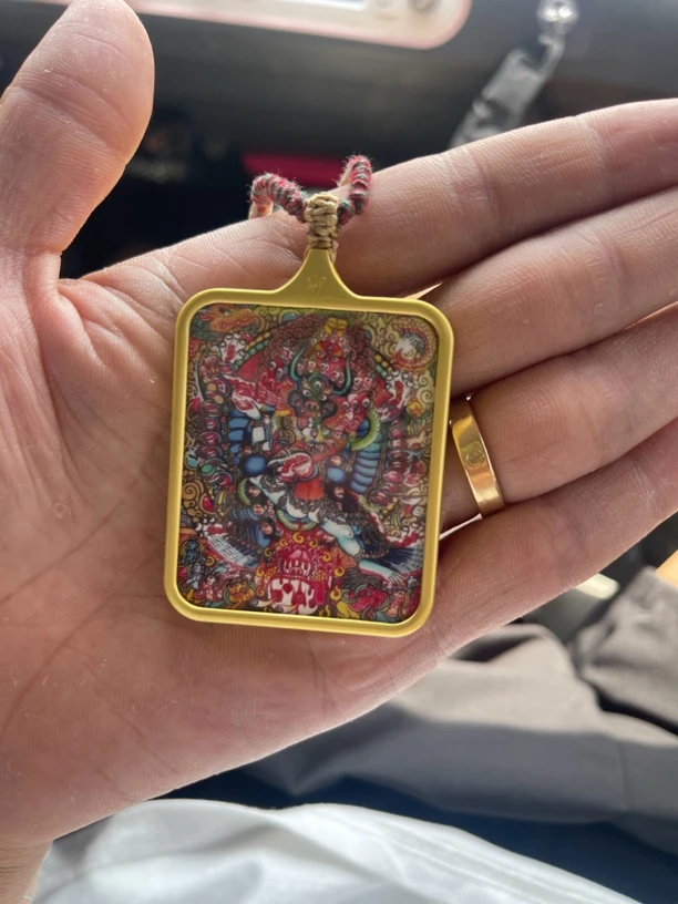 铜合金项链 纯铜大黑天护身符大威德十二生肖手工