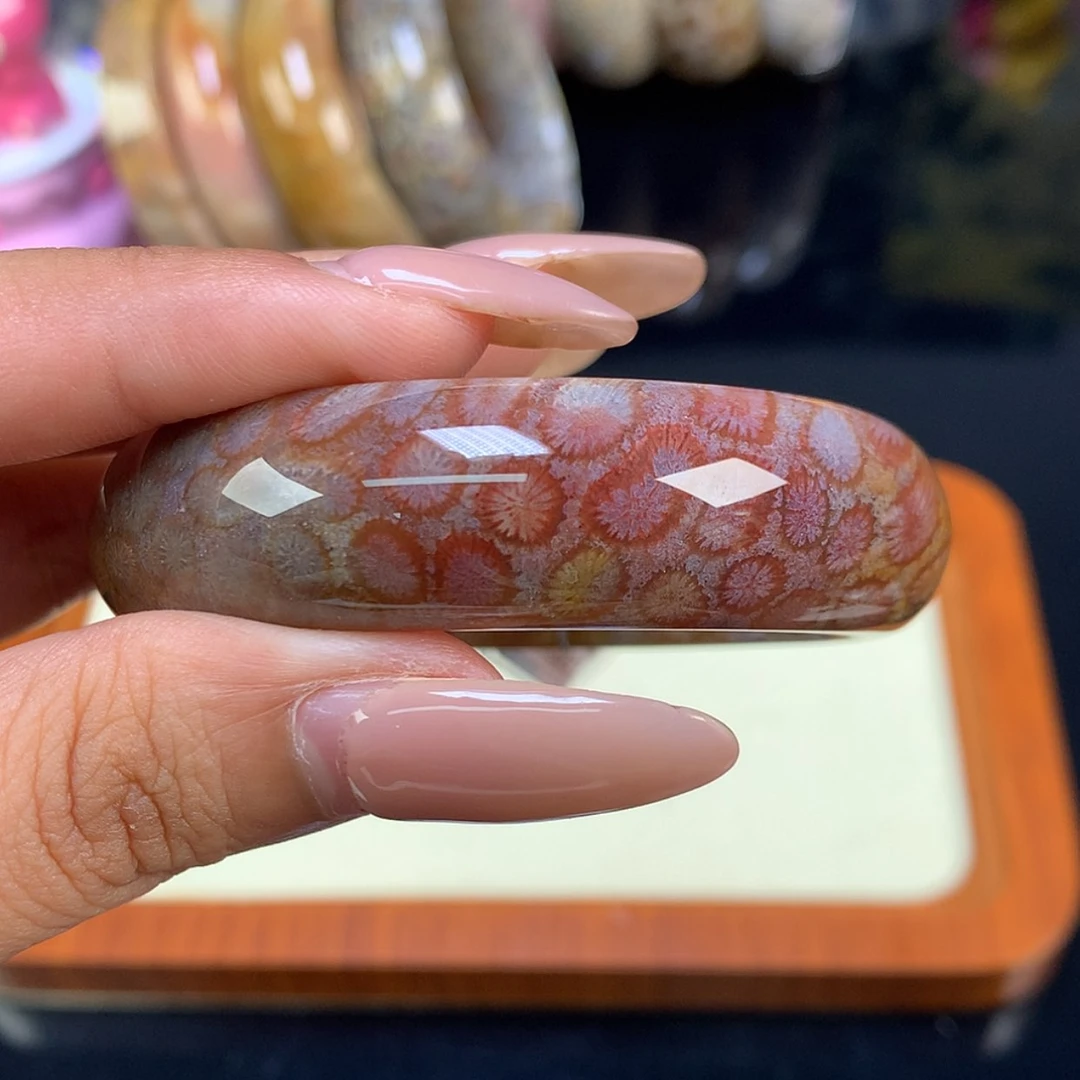 【闪购商品】颈饰未镶嵌硅化珊瑚（珊瑚玉）6号 51.5