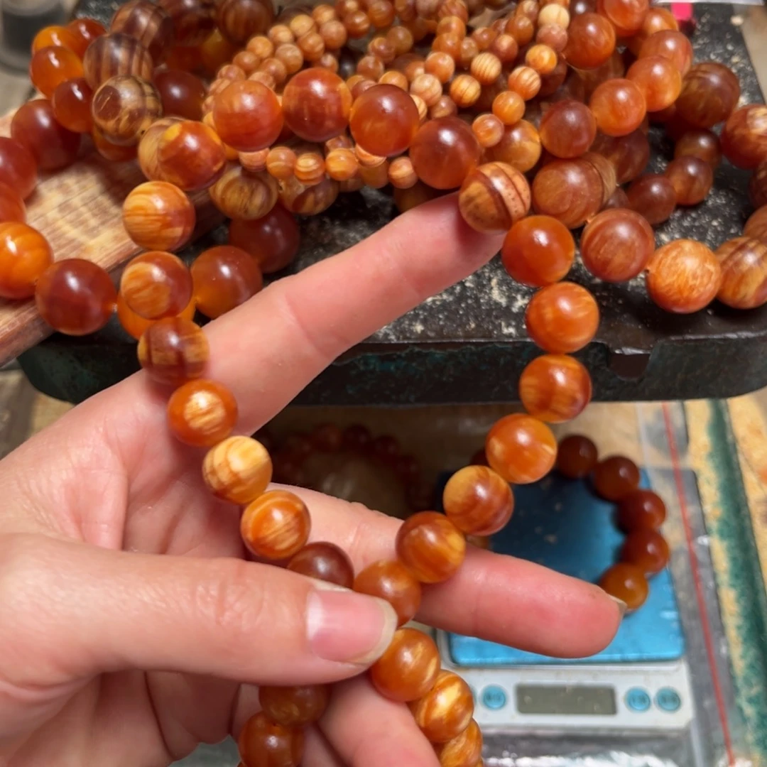 松木（琥珀木）手串/手链1.2单圈17颗