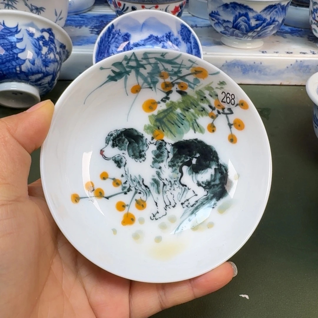 陶景德镇纯手绘茶具圆圆268