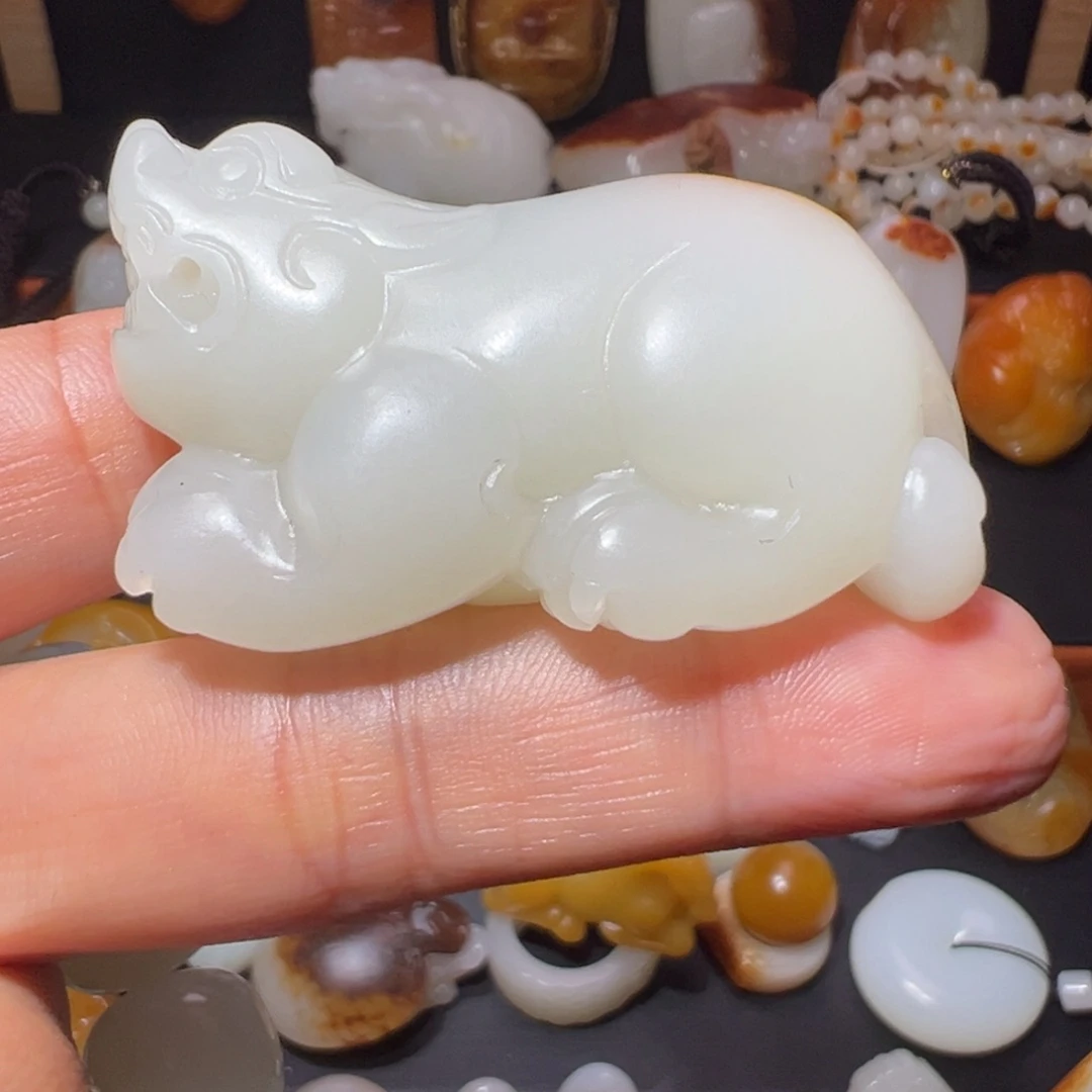 杜***～和田玉未镶嵌颈饰