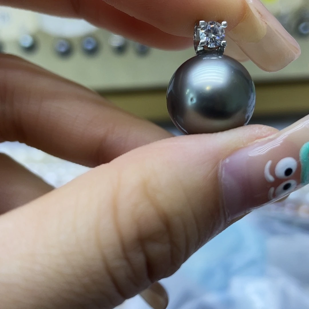 海水珍珠18K金镶嵌颈饰