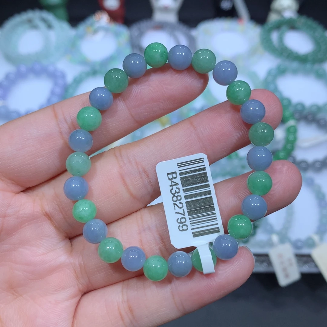 翡翠未镶嵌手串天然
