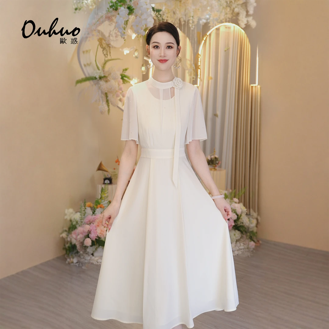 【木木定制】2025年夏季新款法式简约优雅显瘦连衣裙OHDRI05148