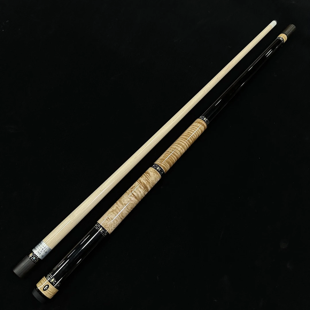 圣道手工杆 黑檀两段素面【正品保障】顺丰包邮 中八九球