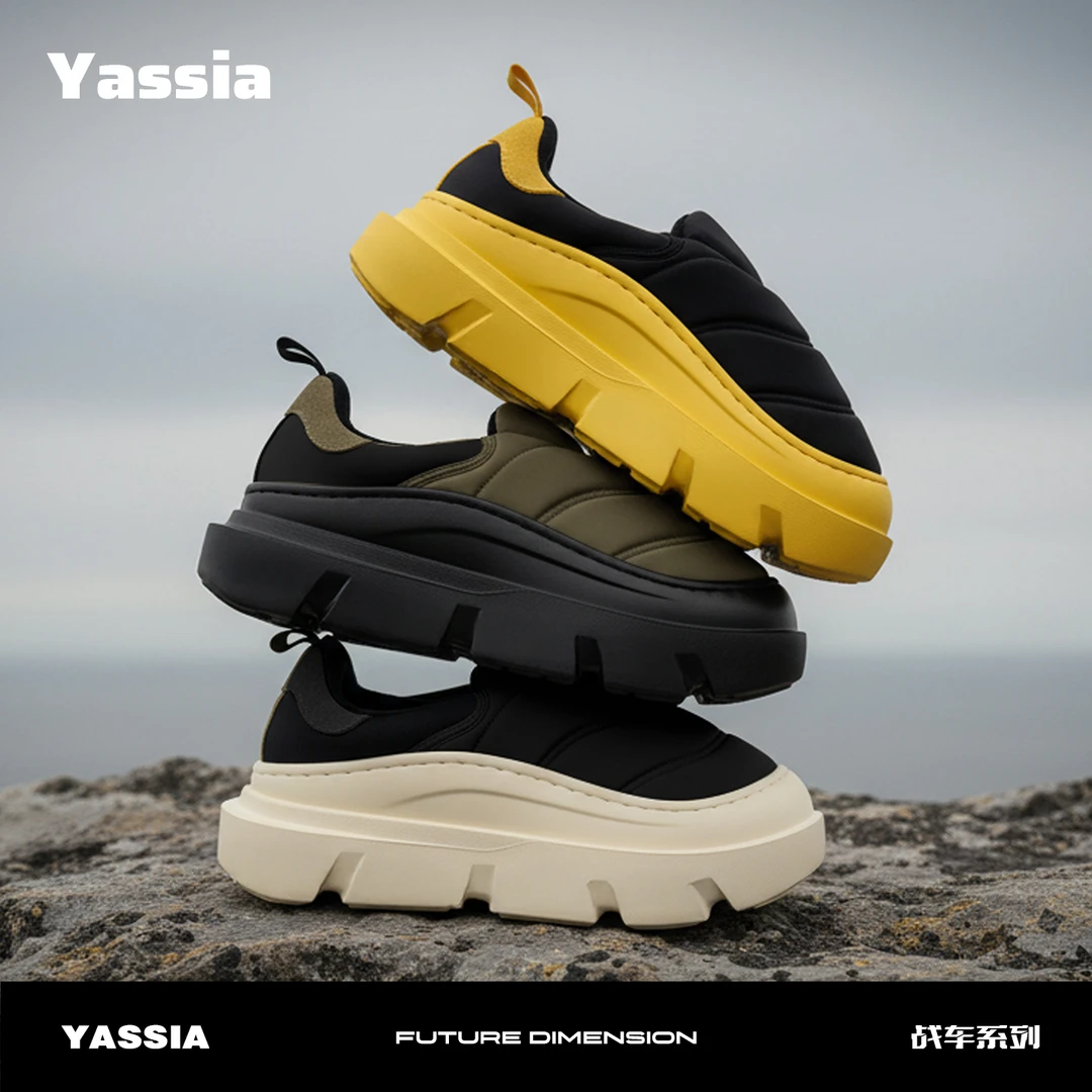 亚束战车2025冬季新款加绒加厚棉鞋高颜值居家防滑保暖鞋男外穿