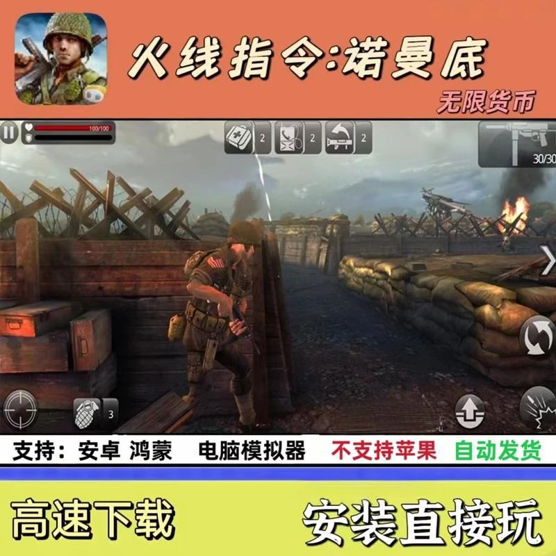 火线指令诺曼底 无线货币 不用模拟器安装直接玩 支持安卓13 金币
