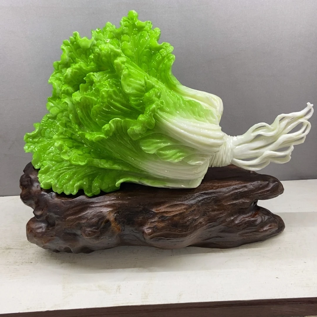 帅***杯玉白菜摆件家居摆件