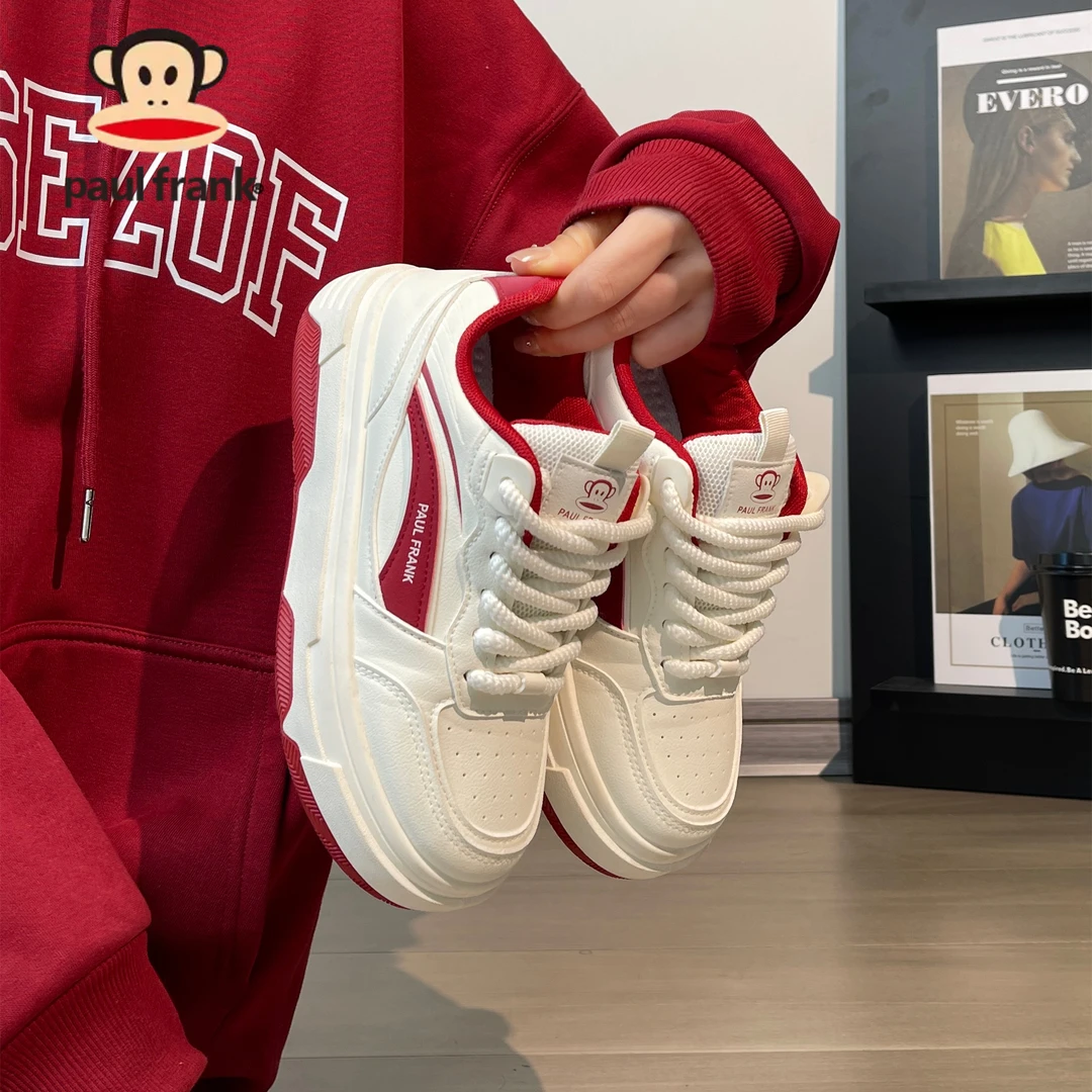 大嘴猴2025秋季新款板鞋女鞋百搭休闲鞋小白鞋增高运动轻便情侣鞋