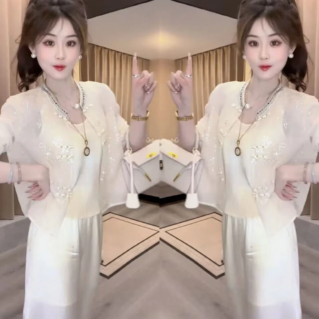 精致新中式国风女装外套2025夏季新款洋气设计感薄款显瘦短款上衣