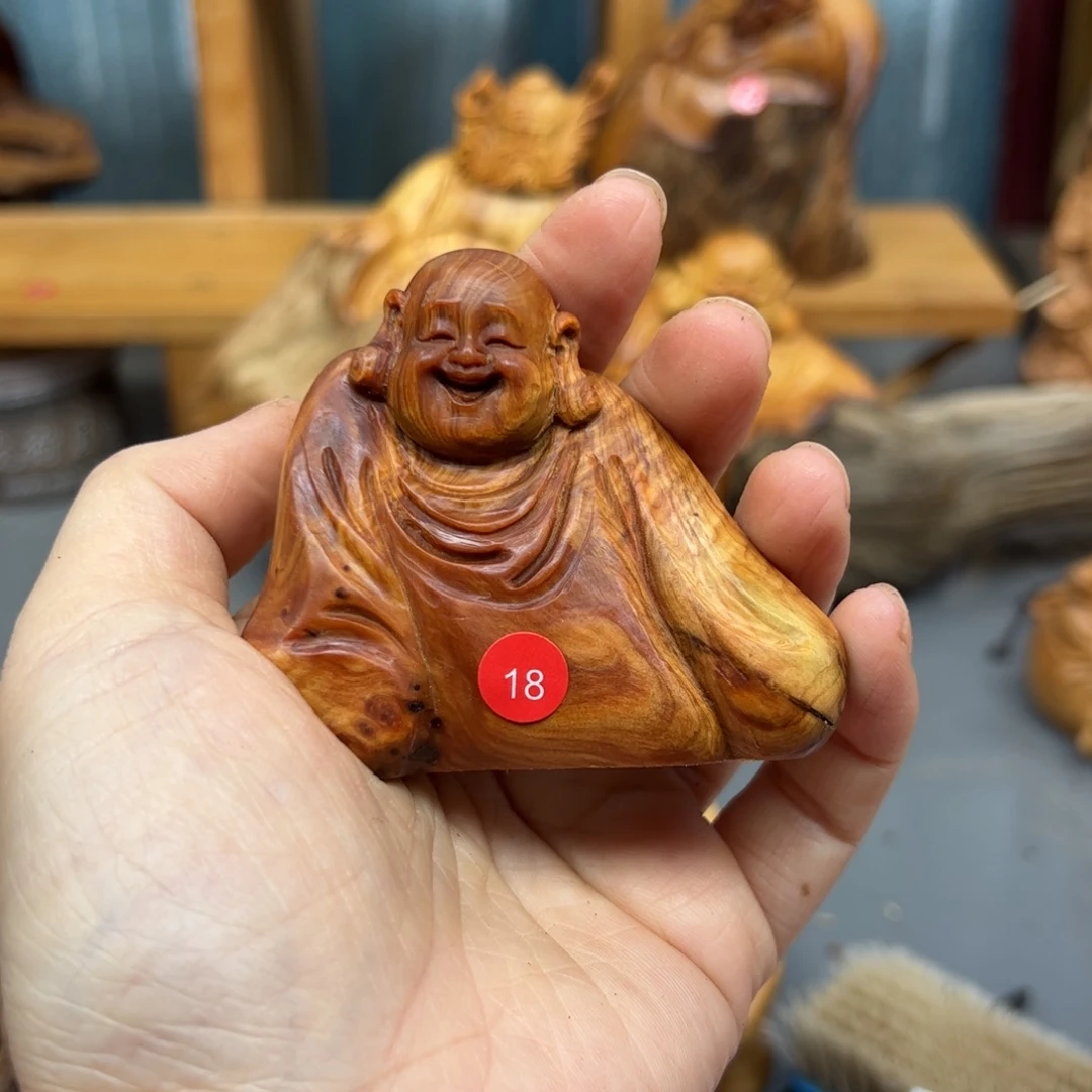 凤***语木崖柏木摆件手把件，