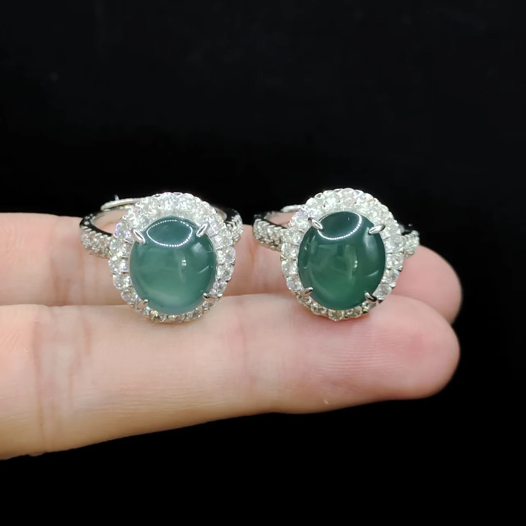 【老三珠宝】翡翠蛋面戒指YERL【多样性发其一】约11-10-5mm