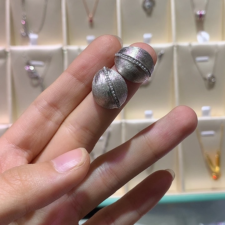 水晶耳饰银S925镶嵌不返运费