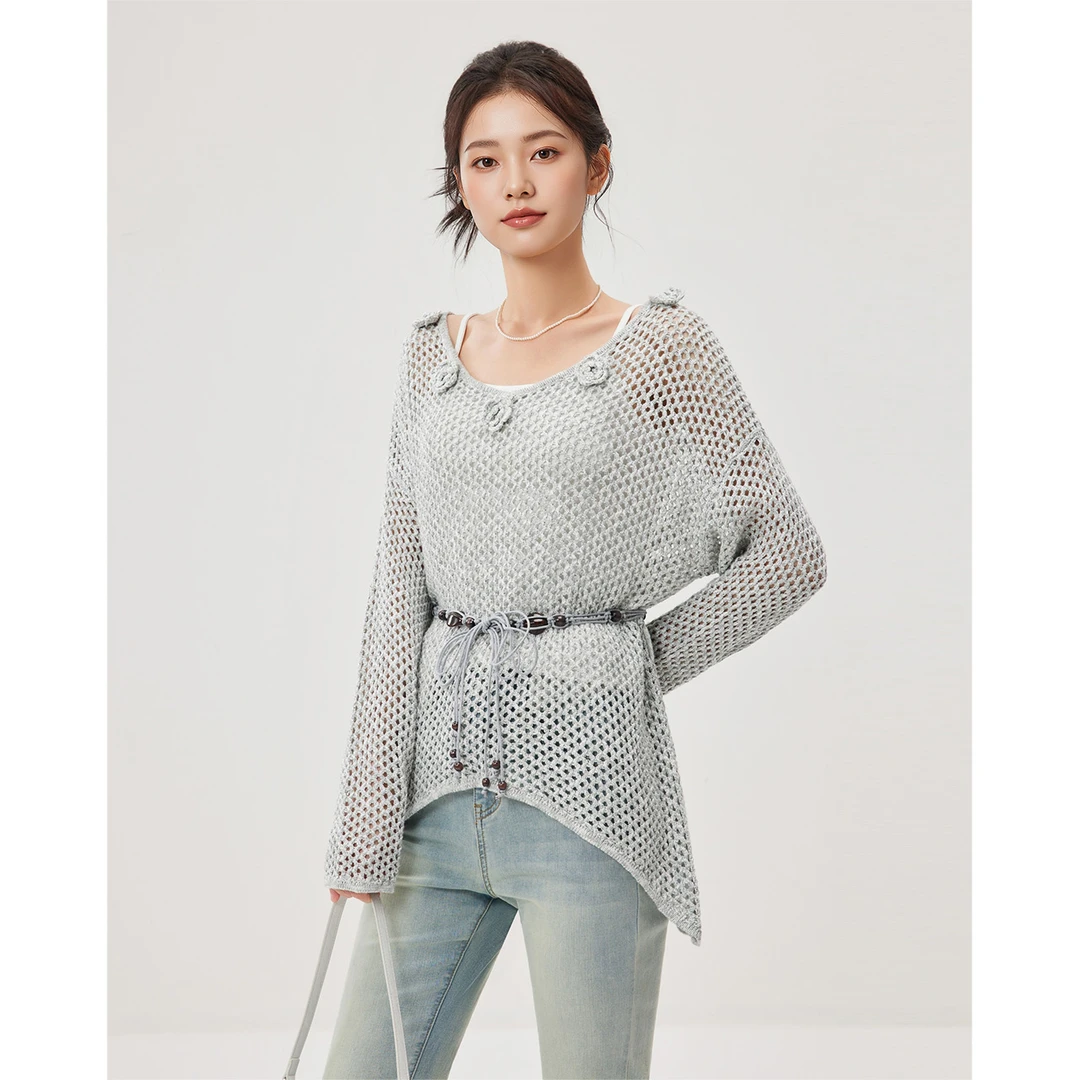 【商场同款新品】IEF/爱依服2025春季新款小女人两件套上衣欧若风