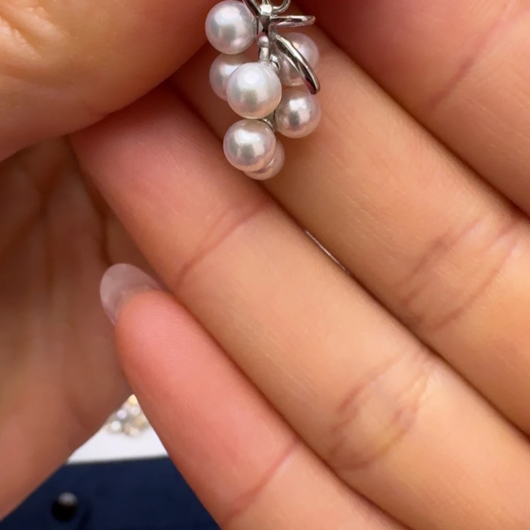 淡水珍珠吊坠(不含链)银S925镶嵌