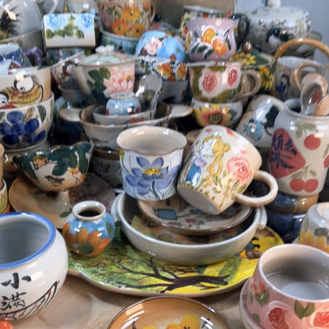 景德镇手工手绘杯