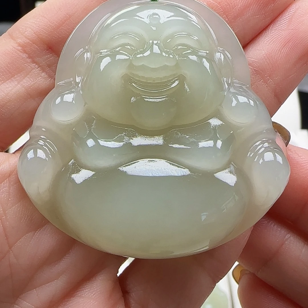 吊坠(赠链)足金镶嵌和田玉
