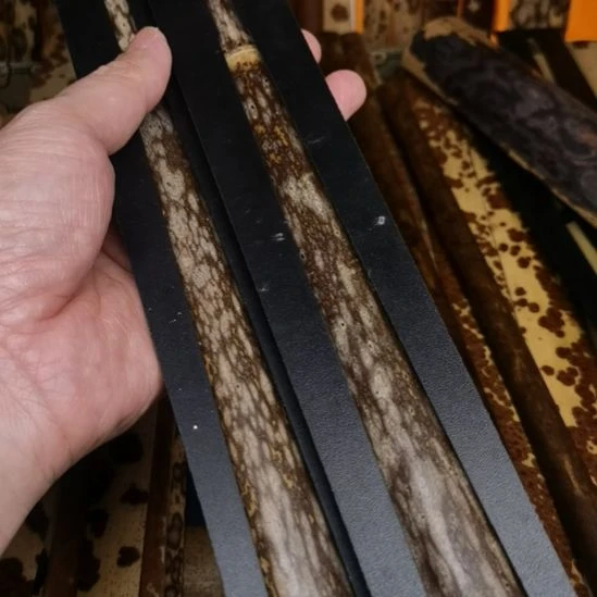 扇子带节雪夜梅鹿扇子料