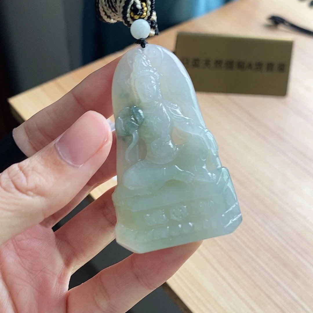 【闪购商品】颈饰未镶嵌翡翠李*彪天然缅甸A货翡翠