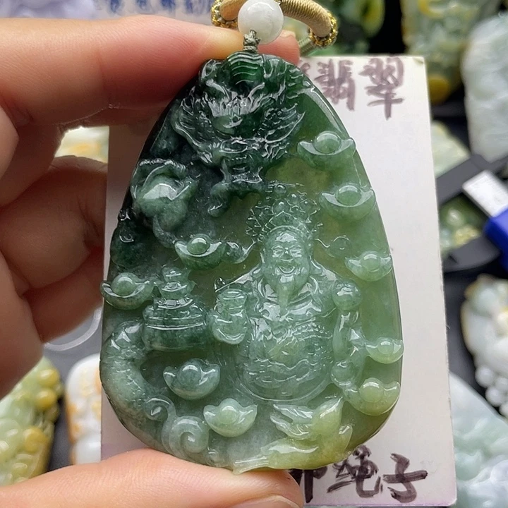 颈饰未镶嵌翡翠天然翡翠