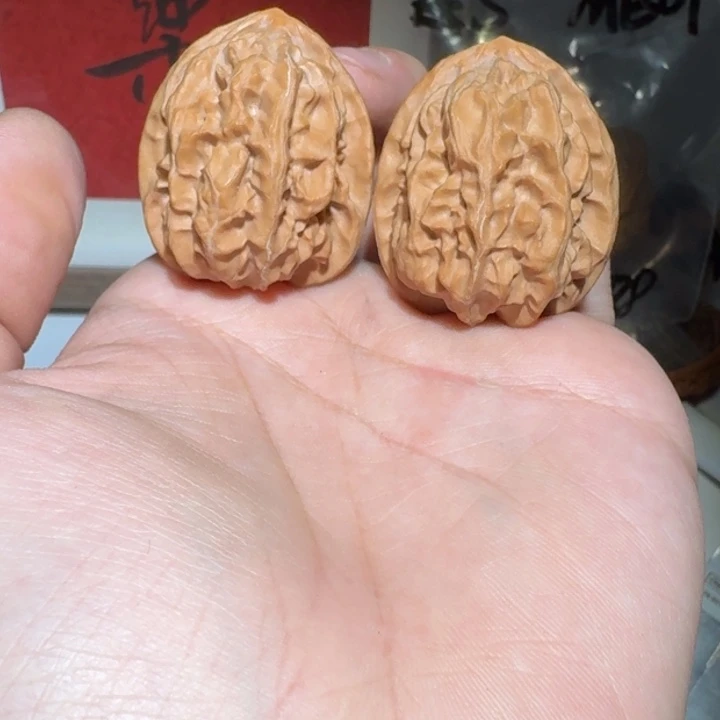 文玩核桃把件35尺寸软柿子70号