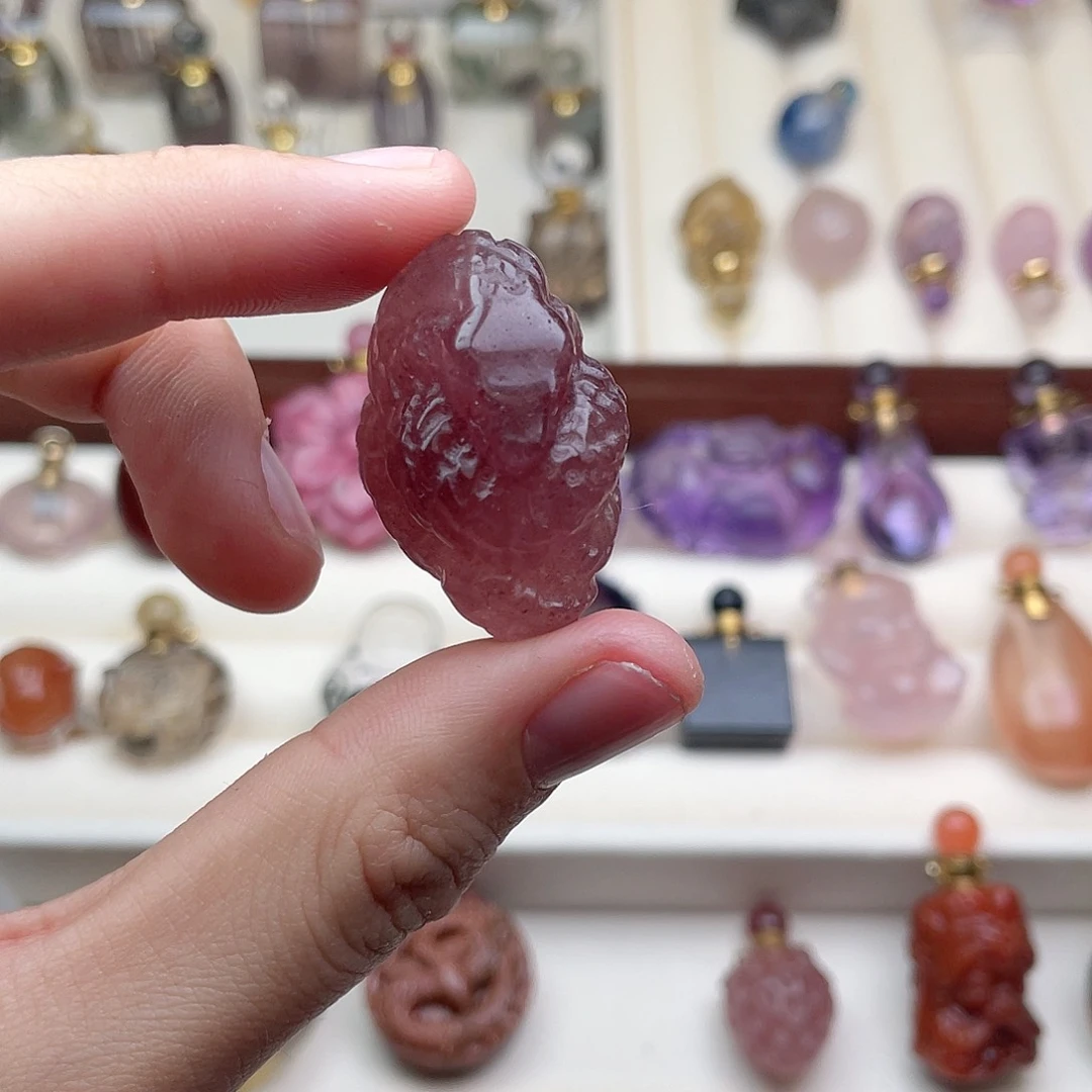 水晶颈饰未镶嵌爱****こ天然水晶吊坠970