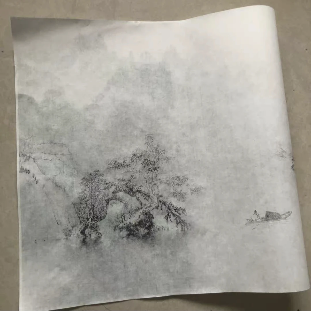 现代山水装饰墨水画