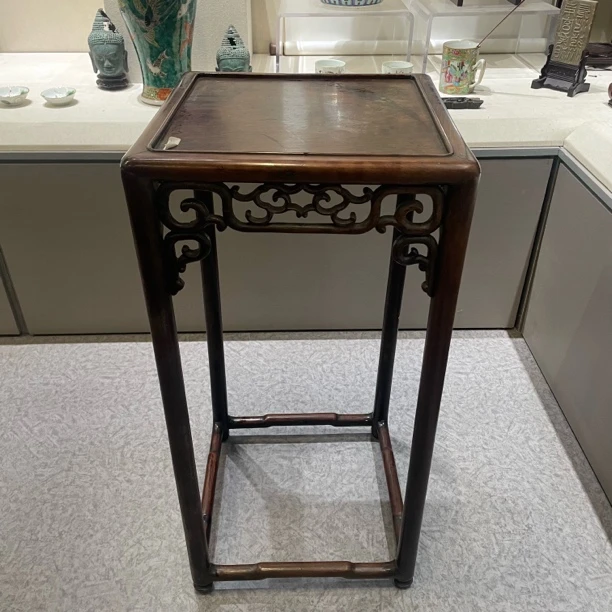 徽梦轩红酸枝花架38*38*78CM