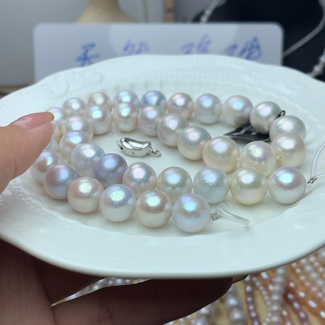 未镶嵌淡水珍珠12-13a195项链