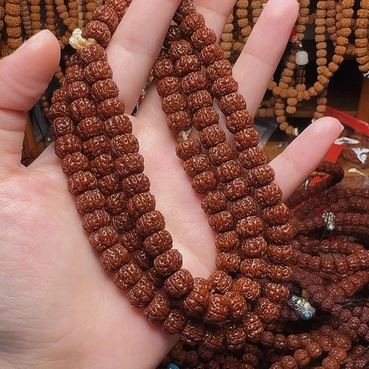 渡***、金刚菩提吊坠8藏式盘龙直切