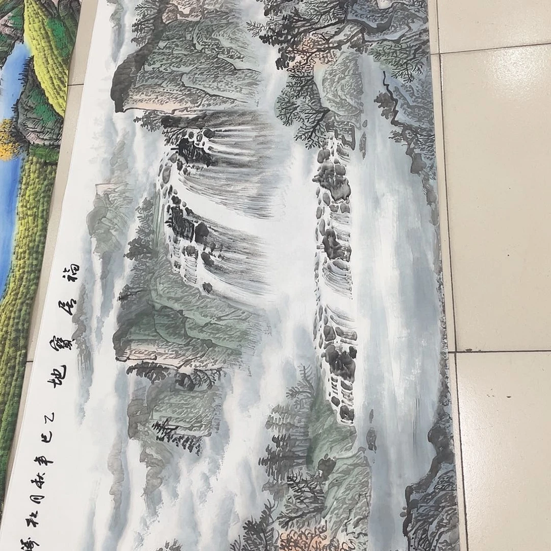 国画纯手绘山水花鸟