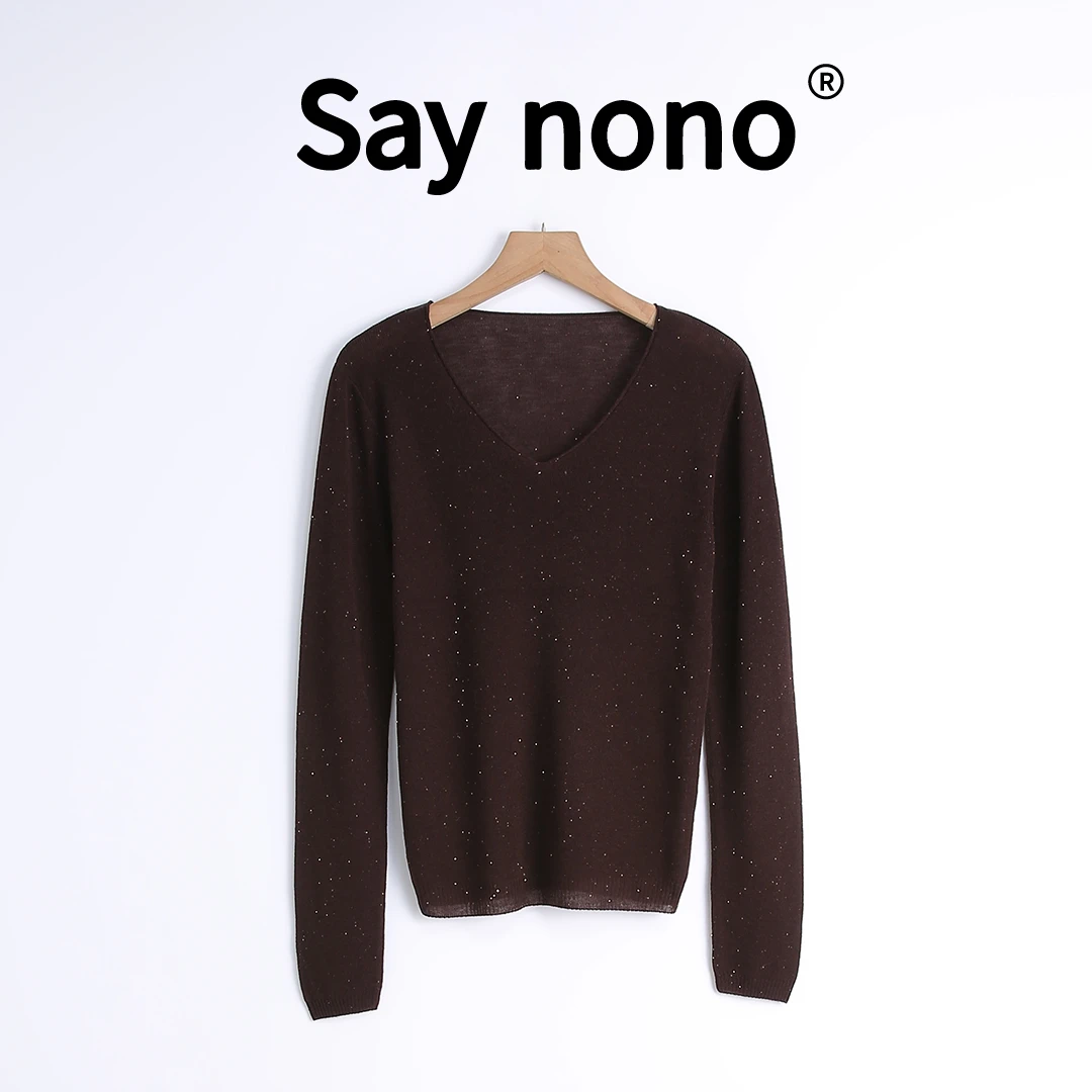 懒猫nono│Saynono 水溶工艺＿柔软羊荣羊髦针织衫上衣女 /T24251